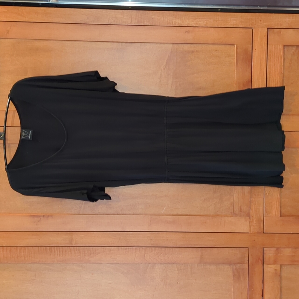 Ella Moss Black Shirt Sleeve Dress Small